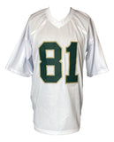 Tim Brown Notre Dame Signed White Football Jersey BAS