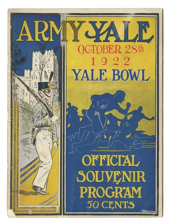 Army vs Yale October 28 1922 Official Game Program - Sports Integrity