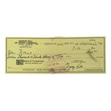 George Kell Detroit Tigers Signed Bank Check #8304 BAS - Sports Integrity