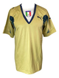 Gianluigi Buffon Signed Italy Puma Gold Soccer Jersey BAS