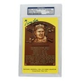 George Kell Signed Slabbed Detroit Tigers Hall of Fame Plaque Postcard PSA/DNA 539 - Sports Integrity