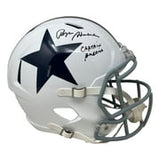 Roger Staubach Signed Cowboys FS 60 - 63 Replica Speed Helmet Captain America BAS - Sports Integrity