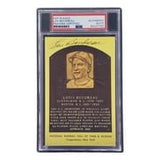 Lou Boudreau Signed 4x6 Cleveland HOF Plaque Card PSA/DNA 85027793 - Sports Integrity