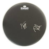 Joe Elliott Phil Collen Def Leppard Signed 15" Flt Black Evans Drum Head JSA ITP - Sports Integrity