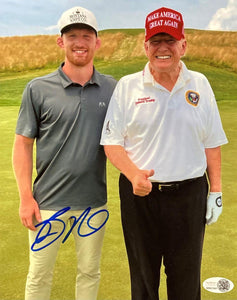 Bo Nickal Signed 8x10 UFC Photo w/ Donald Trump JSA ITP - Sports Integrity