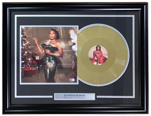 Jennifer Hudson Signed Framed The Gift Of Love Vinyl Insert BAS