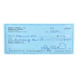 Gary Carter Montreal Expos Signed Bank Check #9987 BAS - Sports Integrity