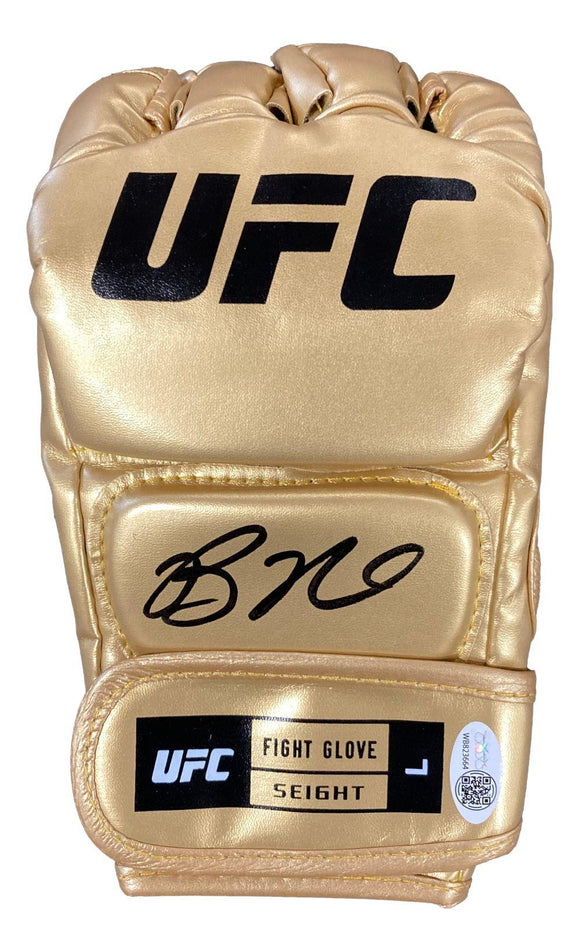 Bo Nickal Signed UFC Gold Fight Glove JSA ITP