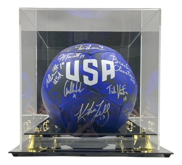 1999 USA Soccer Women's Team Signed Blue Nike Soccer Ball BAS ITP w/ Case - Sports Integrity