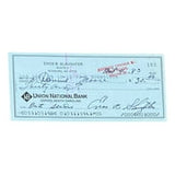 Enos Slaughter St. Louis Cardinals Signed Bank Check #183 BAS - Sports Integrity