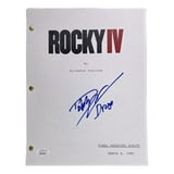 Dolph Lundgren Signed Rocky IV Movie Script Drago Inscribed JSA ITP - Sports Integrity