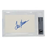 Tom Seaver Signed Slabbed New York Mets Index Card BAS - Sports Integrity