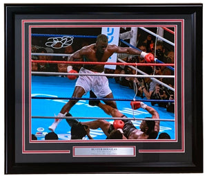 Buster Douglas Signed Framed 16x20 Mike Tyson Knockout Photo PSA/DNA