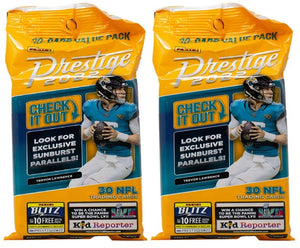 Lot of (2) 2022 Panini Prestige Football Card Factory Sealed Value Packs - Sports Integrity