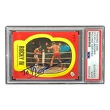 Dolph Lundgren Signed Ivan Drago 1985 Topps #9 Sticker Card PSA/DNA - Sports Integrity