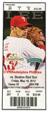 2012 Philadelphia Phillies Lot of 3 Tickets