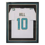 Tyreek Hill Miami Signed Framed Custom White Football Jersey BAS ITP - Sports Integrity