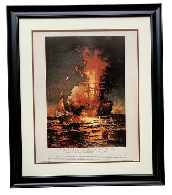 The Most Bold And Daring Act Of The Age Framed 16x20 Litho U.S. Philadelphia