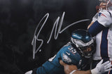 Brandon Graham Signed Framed 16x20 SB Strip Sack Spotlight Photo JSA - Sports Integrity