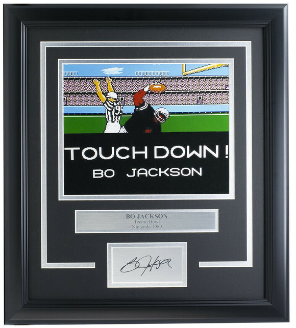 Bo Jackson Framed Raiders Tecmo Bowl 8x10 Photo w/ Laser Signature - Sports Integrity