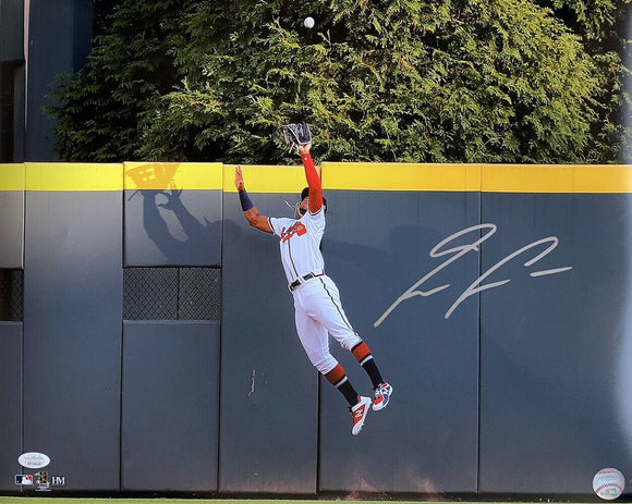 Ronald Acuna Jr. Signed 16x20 Atlanta Braves Jump Photo JSA ITP - Sports Integrity