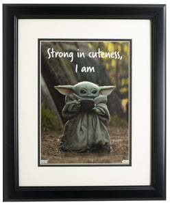 Baby Yoda The Mandalorian Framed 8x10 Cuteness Photo - Sports Integrity