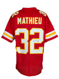 Tyrann Mathieu Kansas City Signed Red Football Jersey JSA ITP - Sports Integrity