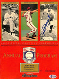 Phil Rizzuto Signed New York Yankees 55th HOF Induction Ceremony Program BAS - Sports Integrity