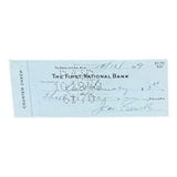 Joe Sewell Cleveland Signed October 18 1949 Bank Check BAS - Sports Integrity