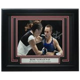 Thug Rose Namajunas Signed Framed 8x10 UFC Photo vs Michelle Waterson JSA - Sports Integrity