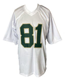 Tim Brown Notre Dame Signed White Football Jersey Heisman 87 BAS