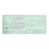 Edd Roush Cincinnati Reds Signed Bank Check #171 BAS - Sports Integrity