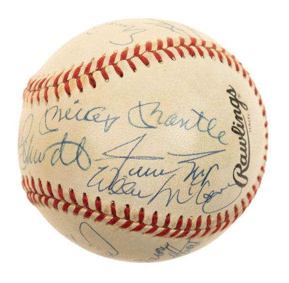 MLB 500 Home Run Club (12) Signed NL Baseball Mantle Williams Mays & More JSA - Sports Integrity