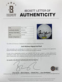 Jack Nicklaus Signed Masters Logo Strata Golf Ball BAS LOA - Sports Integrity