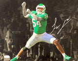 Jeremiah Trotter Jr Signed 11x14 Philadelphia Eagles Spotlight Photo JSA