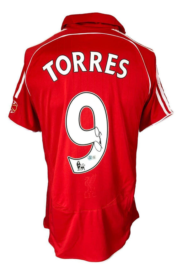 Fernando Torres Signed Liverpool Adidas Soccer Jersey BAS