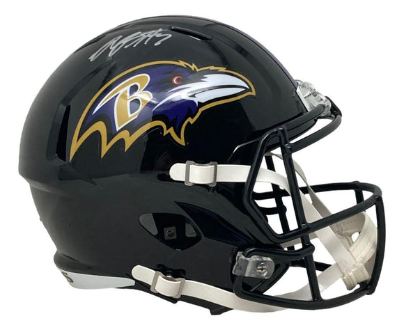 Rashod Bateman Signed Ravens Full Size Speed Replica Helmet BAS