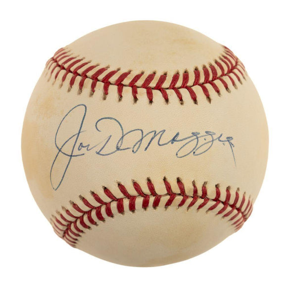 Joe DiMaggio New York Yankees Signed American League Baseball JSA ZZ11956