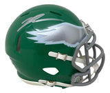 Jalen Carter Signed Philadelphia Eagles Kelly Green Mini Speed Helmet BAS