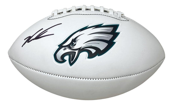 Jalen Carter Signed Philadelphia Eagles Logo Football BAS