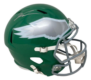 Jalen Carter Signed Philadelphia Eagles Kelly Green FS Replica Speed Helmet BAS