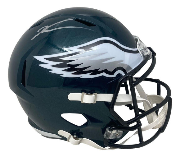 Jalen Carter Signed Philadelphia Eagles Full Size Replica Speed Helmet BAS