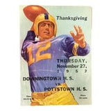 Downingtown vs Pottstown High School Football Program November 27 1952 - Sports Integrity