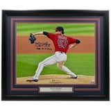 Shane Bieber Signed Framed 16x20 Cleveland Indians Photo 2020 AL CY Young BAS - Sports Integrity