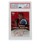 Cam Newton Signed 2011 Topps Rookie Red Zone #CN Panthers Football Card PSA/DNA 10 - Sports Integrity