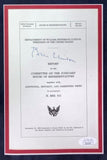 Bill Clinton Signed In Blue Framed Mock Impeachment Letter Monica Lewinsky JSA