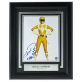 Aisha Campbell Yellow Ranger Signed Framed 8x10 Power Rangers Photo BAS - Sports Integrity