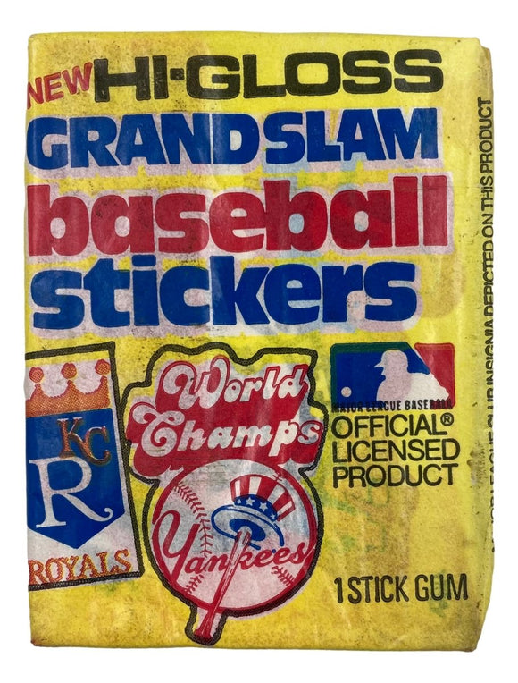 1978 Fleer MLB Baseball Hi - Gloss Grandslam Sticker Card Wax Pack - Sports Integrity