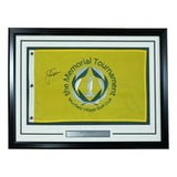 Jack Nicklaus Signed Framed The Memorial Tournament Golf Flag BAS AC22600 - Sports Integrity