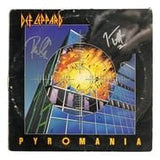 Joe Elliott Phil Collen Signed Def Leppard 1983 Pyromania Vinyl Record JSA 953 - Sports Integrity